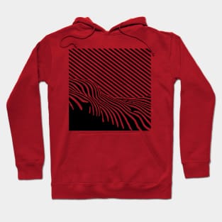 Modern Art Stripes (black) Hoodie